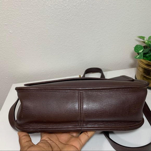 COACH City Bag Leather Flap Purse Cross-body Vtg - Picture 6 of 9